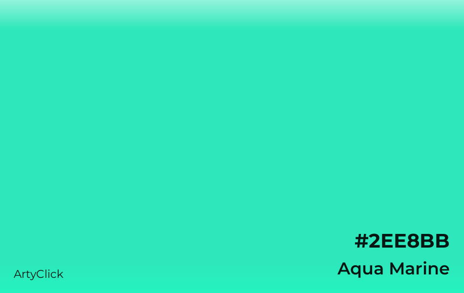 Aqua Marine Color | ArtyClick
