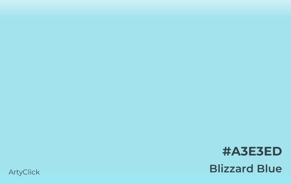 Blizzard Blue #A3E3ED