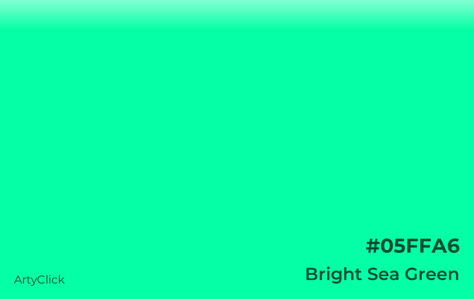 Bright Sea Green #05FFA6