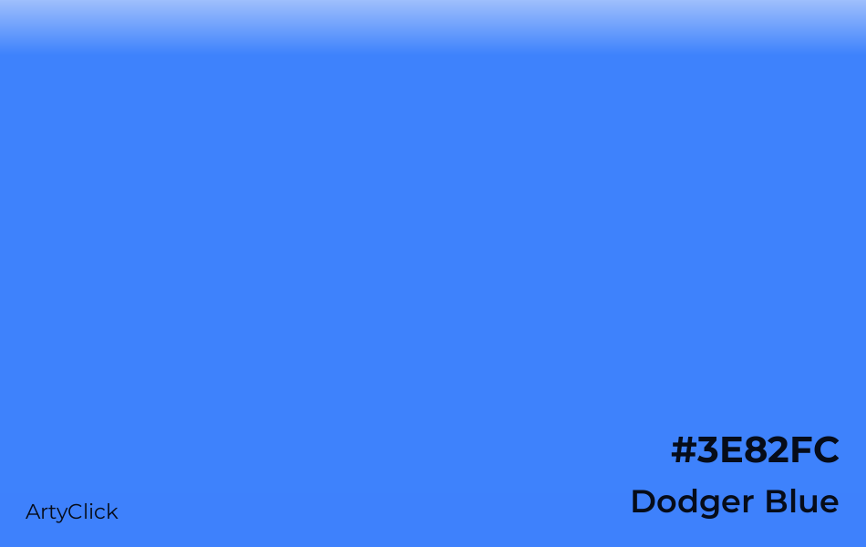 Dodger Blue #3E82FC