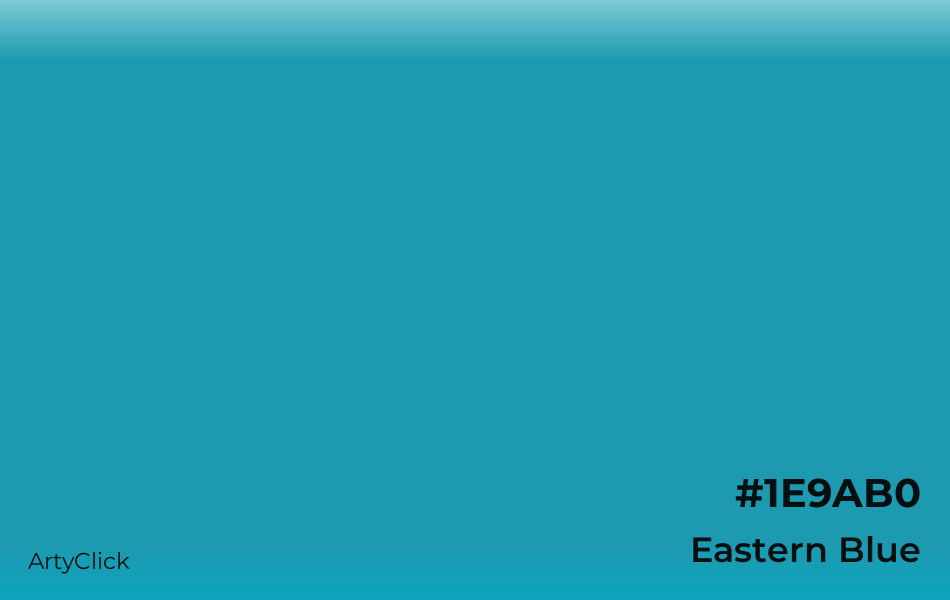 Eastern Blue #1E9AB0