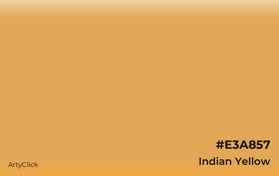 Indian Yellow #E3A857