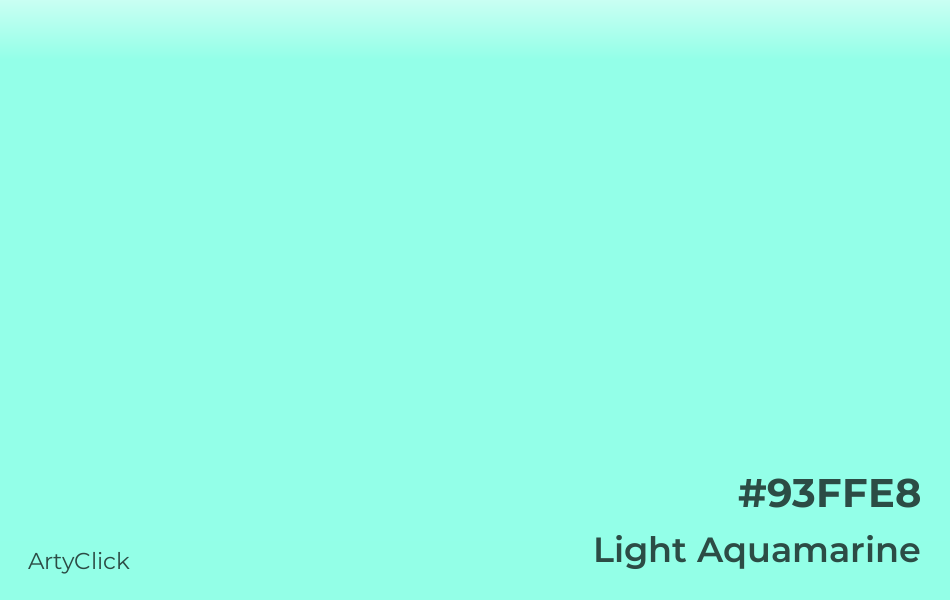 Light Aquamarine Color | ArtyClick