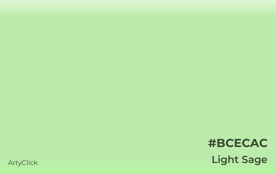 Light Sage Color ArtyClick