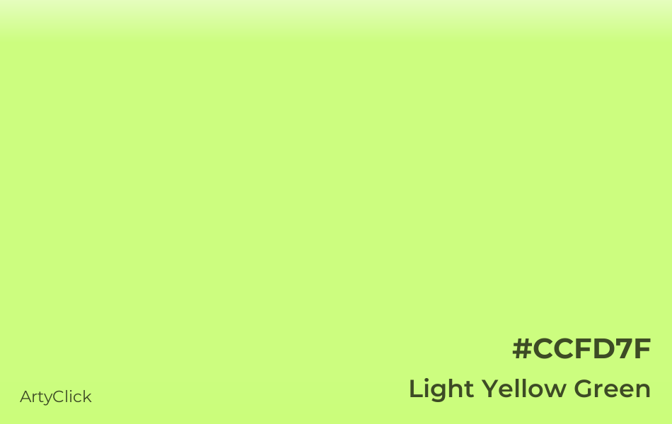 Light Yellow Green Color ArtyClick