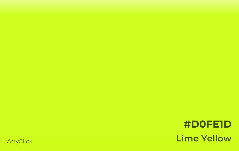 Lime Yellow Color Artyclick