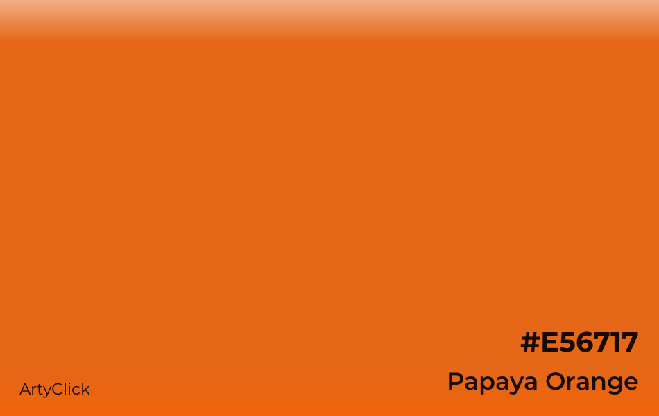 Papaya Orange Color ArtyClick