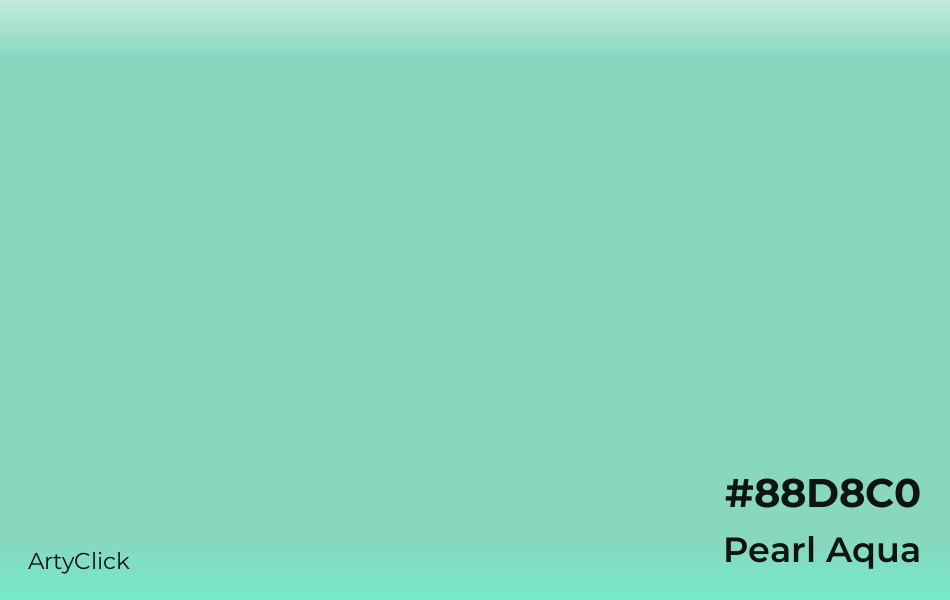 Pearl Aqua #88D8C0