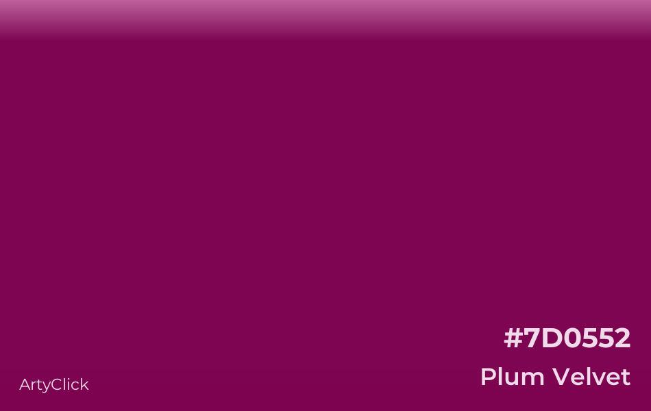 Plum Velvet #7D0552