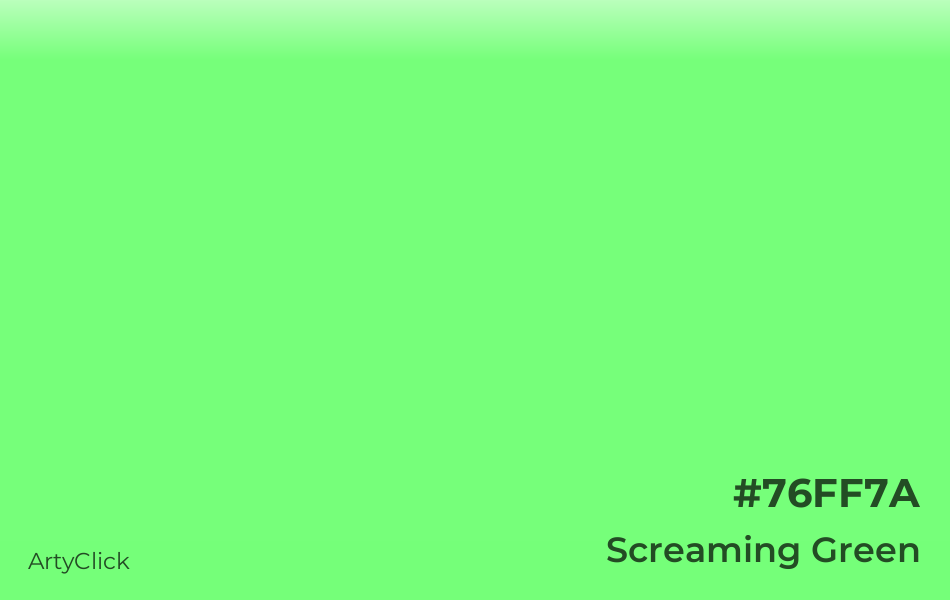 Screaming Green Color | ArtyClick