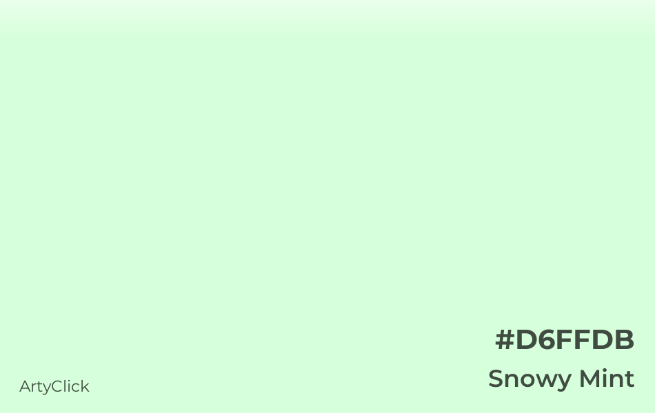 Snowy Mint #D6FFDB